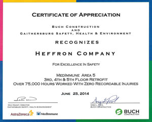 Buch Construction Safety Award